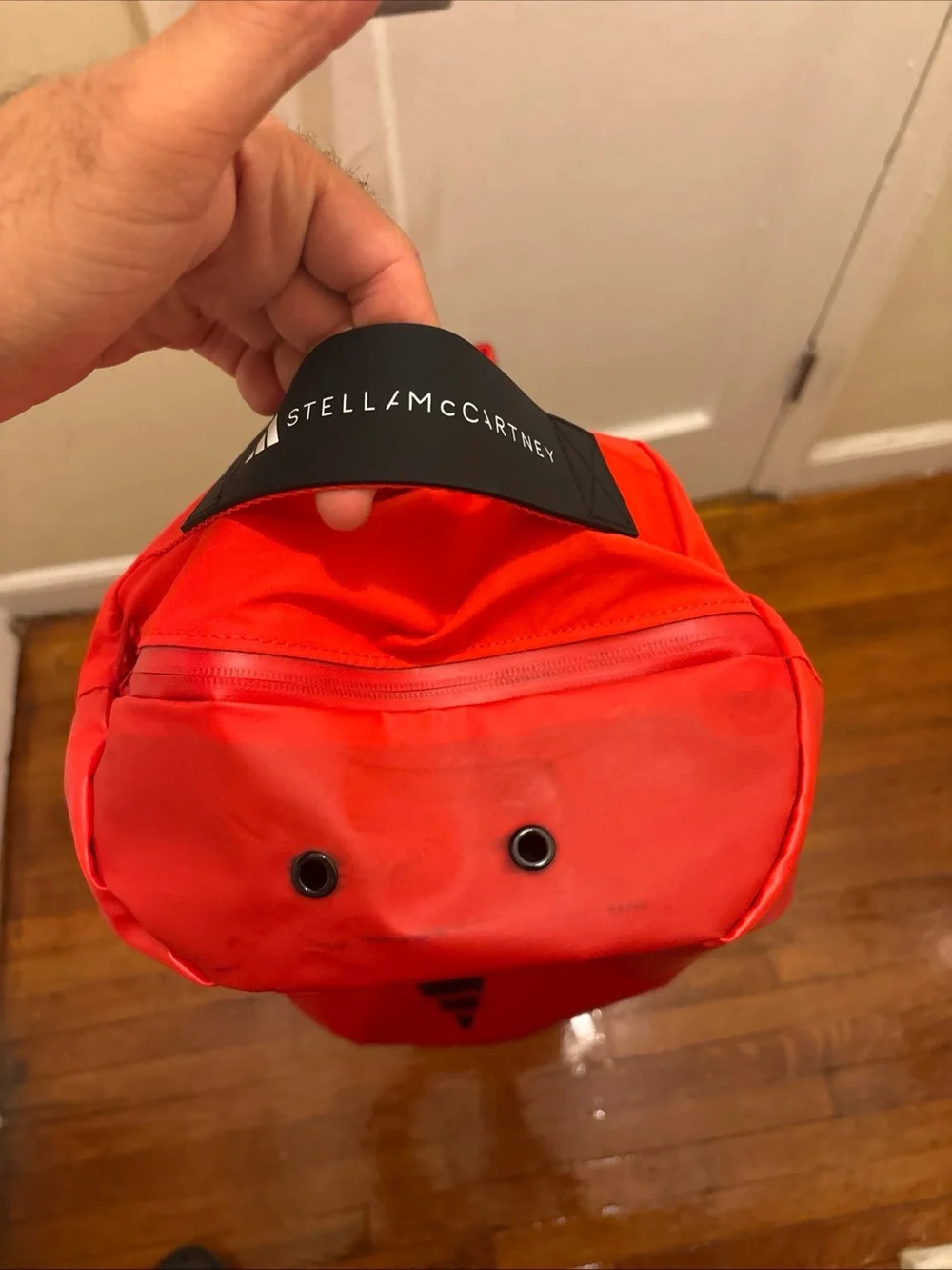 Adult Stella McCartney Bright Red Duffel Bag brand new